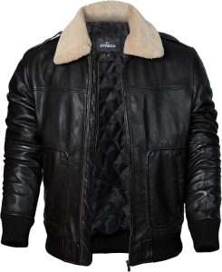 Bomber Leather Jacket auto draft